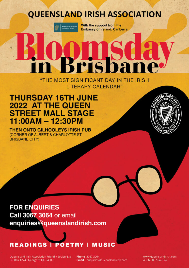 Qld Irish Association | Bloomsday in Brisbane 2022