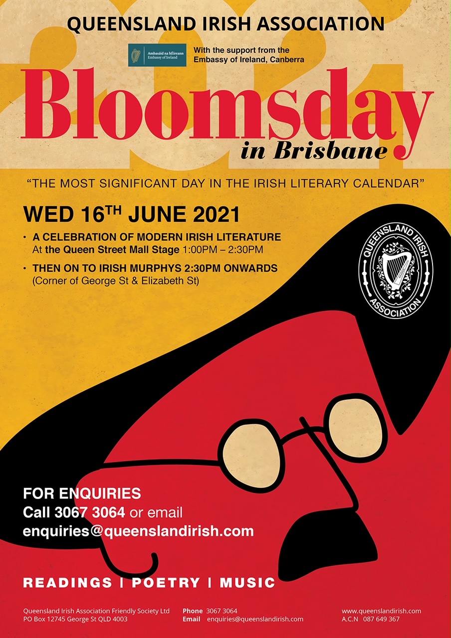 Qld Irish Association | Join us to celebrate Bloomsday in Brisbane